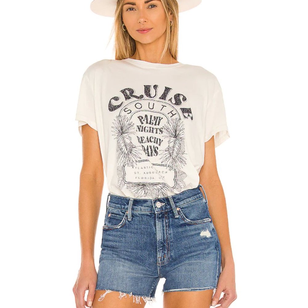 NWT MOTHER Jean Shorts Size 24